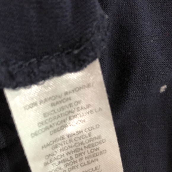 LOFT size small navy blue polka dot sleep robe - Picture 4 of 5